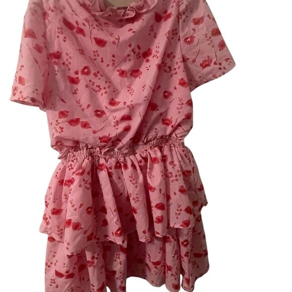 TCEC PINK FLORAL DRESS SIZE MEDIUM RARE - Picture 2 of 16